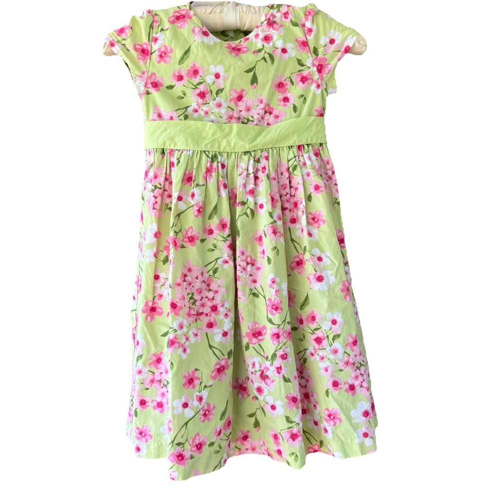 Gymboree SPRING SOCIAL Dress Girl's 6 Summer Celebration‎ Floral Cherry Blossoms